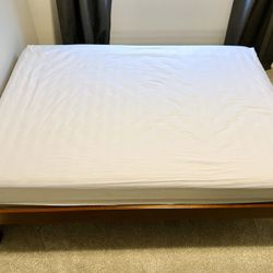 [Moving Sale] West Elm Bed Frame + Mattress Firm Mattress + Cover – $300 (Original Price $1,300) – Pickup Only