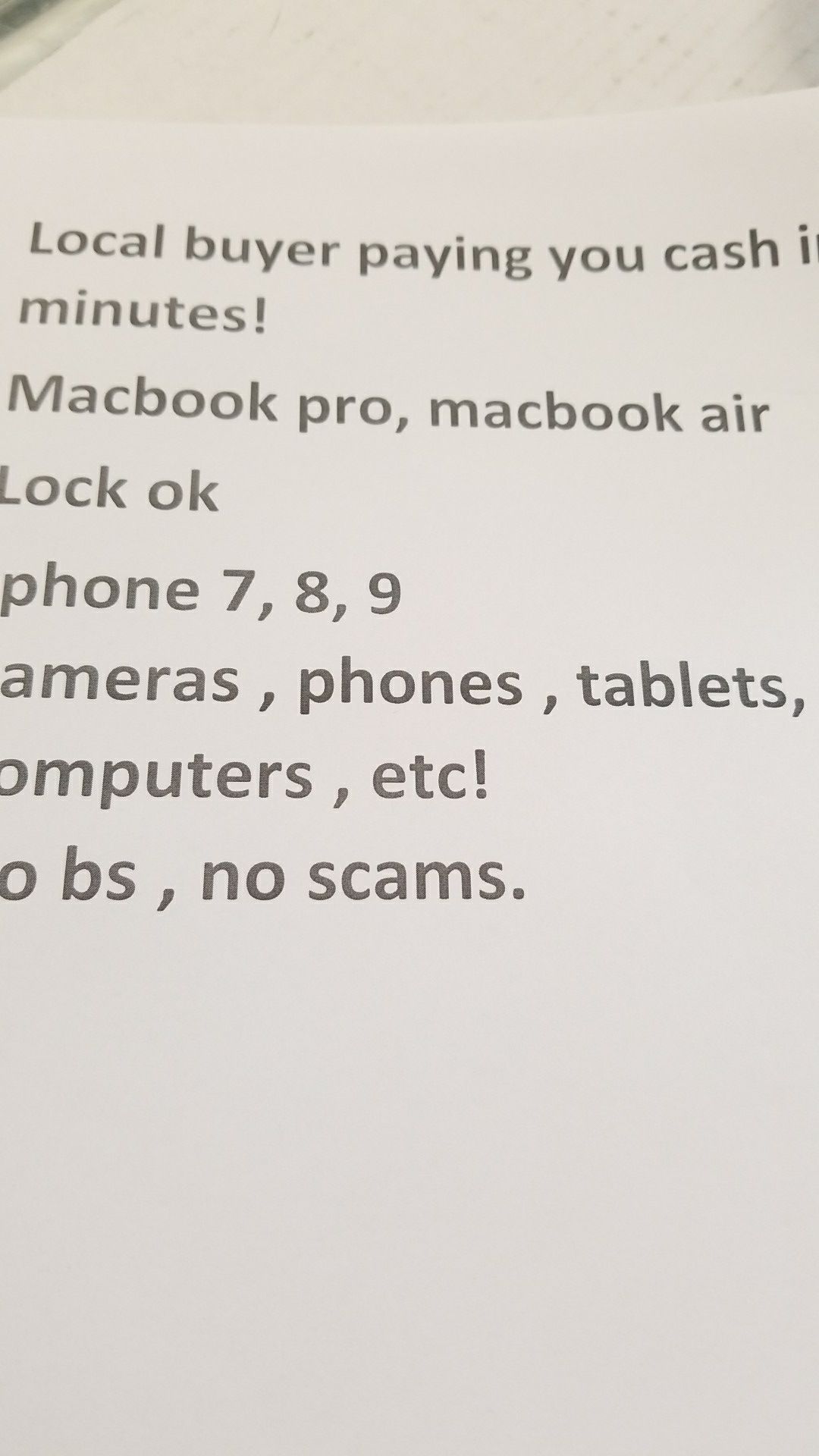 Mac book pro,MacBook air. IPhone lock ok