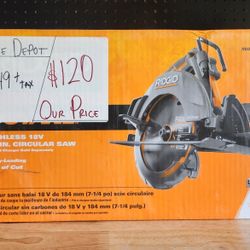 RIGID 18V OCTANE Brushless Cordless 7-1/4 in. Circular Saw (Tool Only)