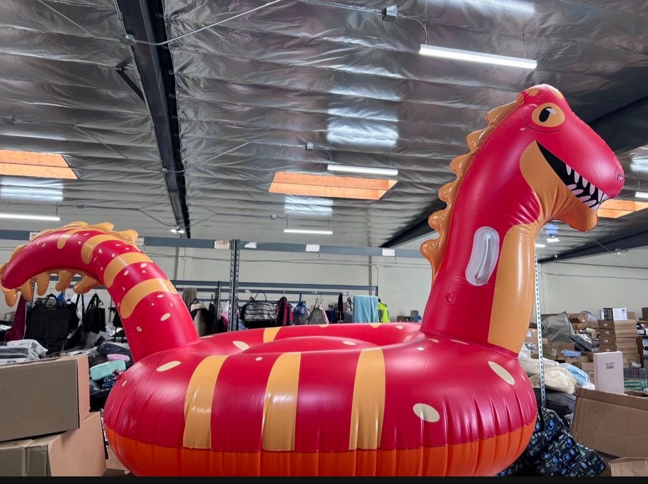 New In Box Pool Giant Inflatable Red Dragon , only 1 available. Azusa