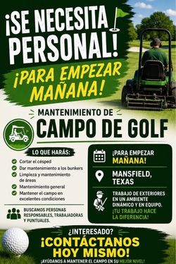 Trabajo en campo de golf