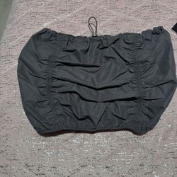 Nwt Zara Tube Top Grey Cotton Medium 