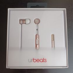 NEW Rose Gold Beats by Dre UrBeats 2 Earphones