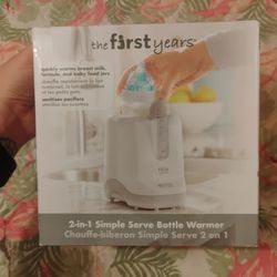 the first years, two in one simple serve bottle warmer