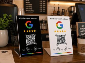 Google Review Tap/Scan Stand