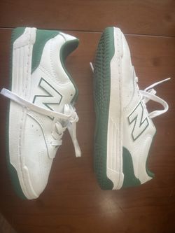 New Balance, Numeric, White And Green Shoes, Size 6 Light New Condition