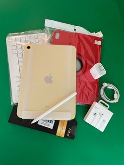 Apple ipad 10th Generation 256GB ( 2022 / 10.9” Display/ Yellow) with pen, keyboard and accessories