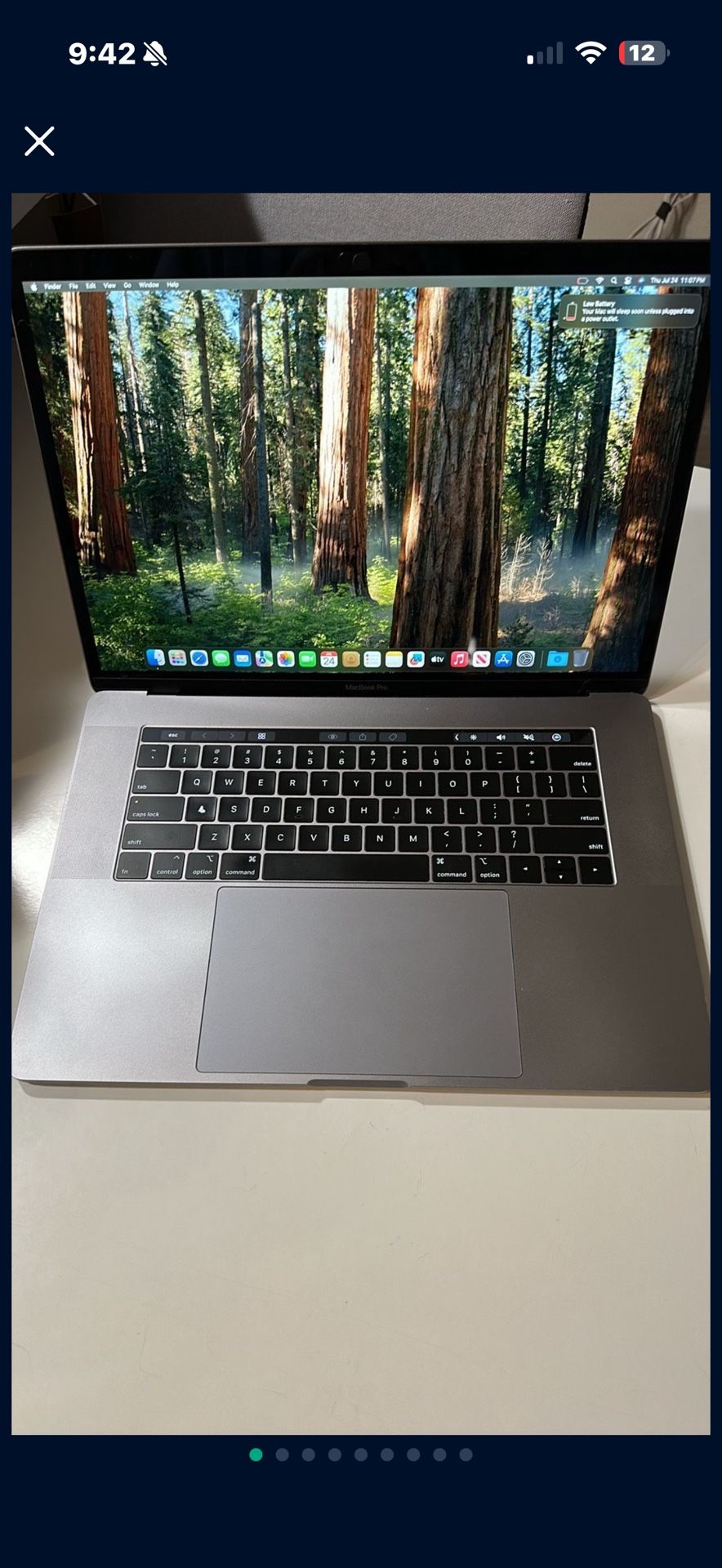2018 MacBook Pro 15.4" i9 2.9GHz / 16GB RAM / 256GB SSD