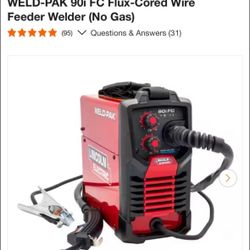 Lincoln WELD-PAK 90i FC Flux-Cored Wire Feeder Welder (No Gas)  Used Condition  As Is 