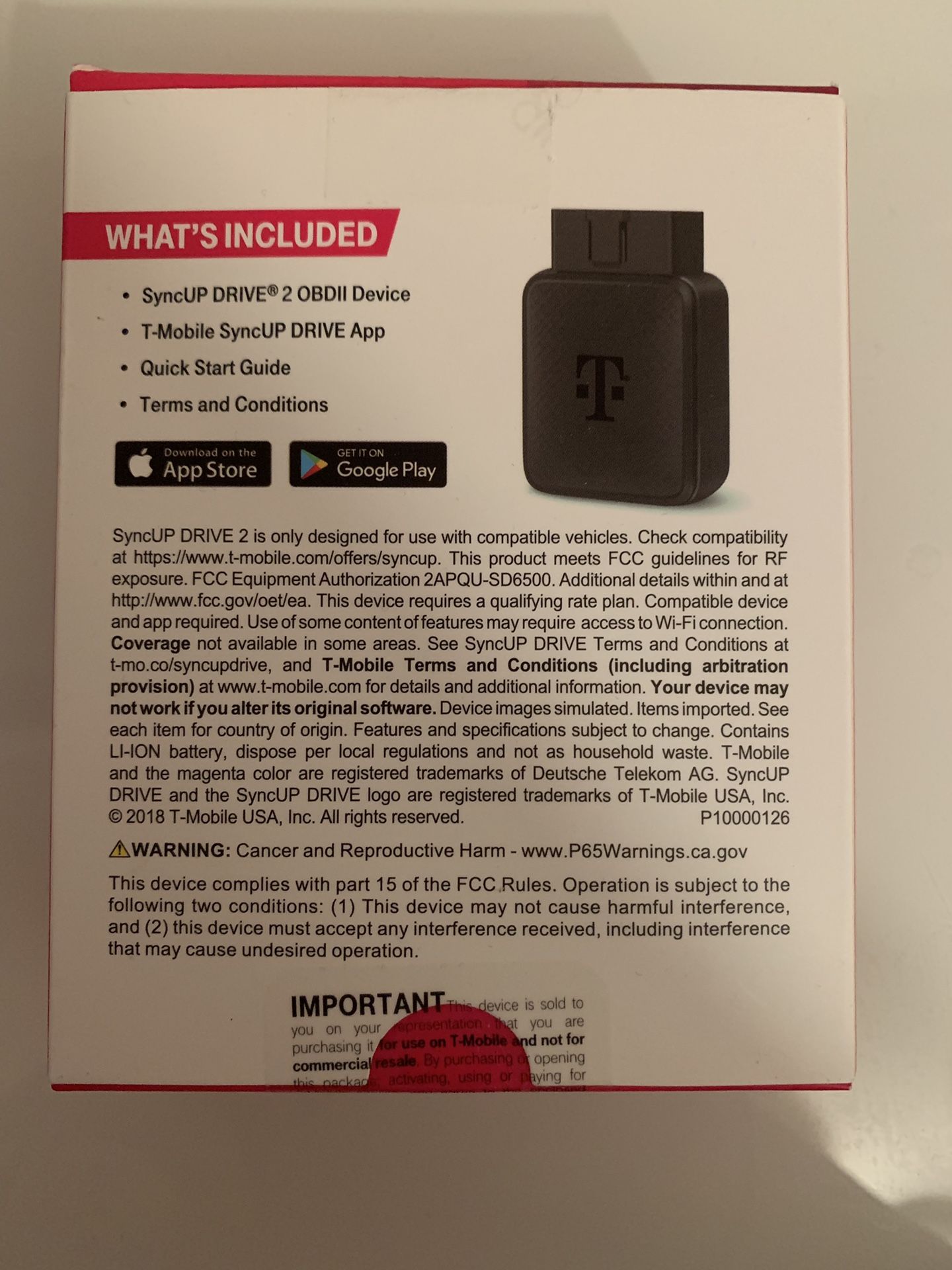 T Mobile Sync Up Drive 48 - 5h8yw07