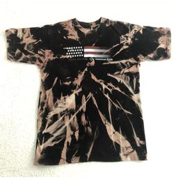 Harley Davidson Motorcycles American Pride USA Flag RARE T Shirt Adult Sz Large