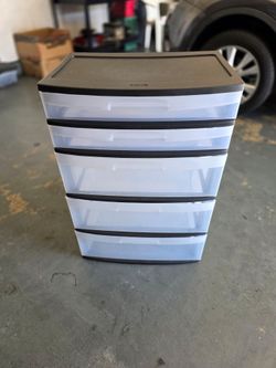 Sterilite 5-Drawer Plastic Storage Tower
