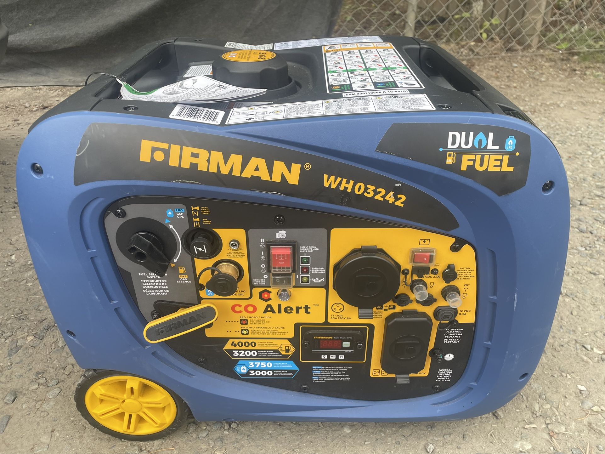 WHO3242 Generator 3000 To 4000 Watts Whisper