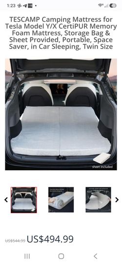 Tesla Model Y: TESCAMP Mattress & Carrying Case & Sheet