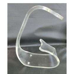 Vintage Thick Clear Acrylic Lucite Wine Bottler Holder