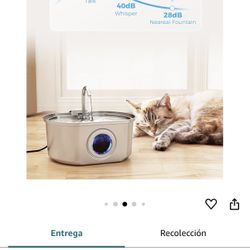Fuente De Agua Para Perro Y Gatos