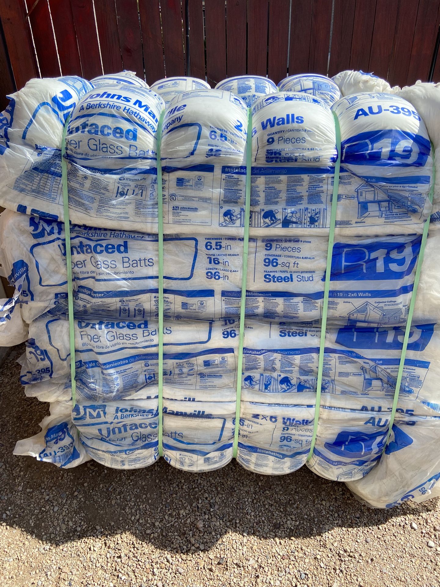 Fiberglass Insulation R-19, R-11