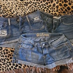 Lot Of 3 Juniors Jean Shorts Size 7