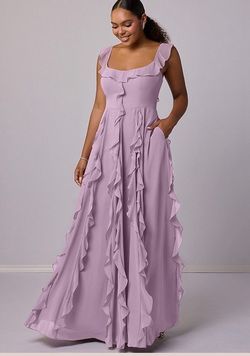 Azazie Dress - chiffon with ruffles