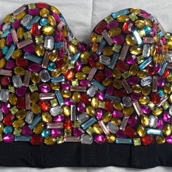 Shinny Gem Cropped Top 