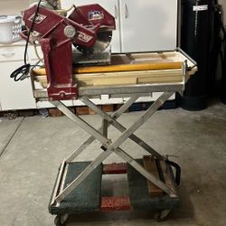 MK 101 10" Wet Tile Saw  With Water Pump, Stand And Extra Blade