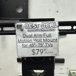 Dual Arm Full Motion Wall Mount