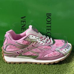 Pink Bottega Veneta Orbit Sneakers – Sizes 9-10 | Brand New