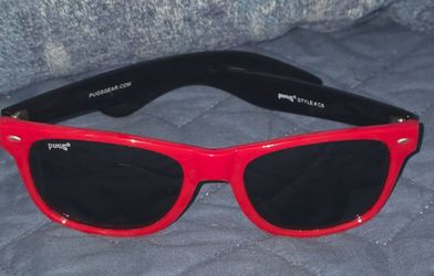 PUGS Style C6 Sunglasses Red and Black