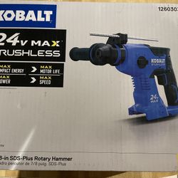 Kobalt SDS drill new tool only 120 firm 24v 