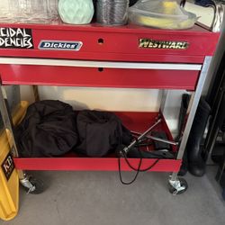 Red Tool Box On Wheels 