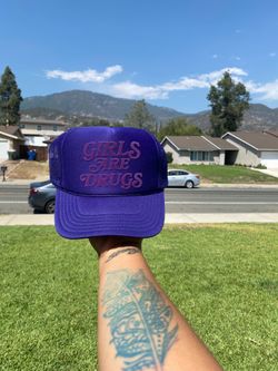 Girls are drugs trucker hat
