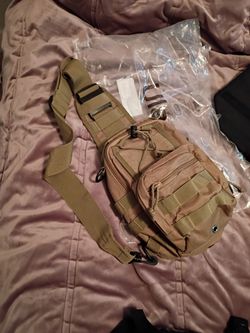 Tan tactical sling bag