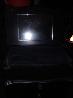 Black jewelry armoire