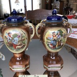 Antique Pair Of Mantel Vases/Urn England? Cash/Venmo Pickup White Bear Lake Home