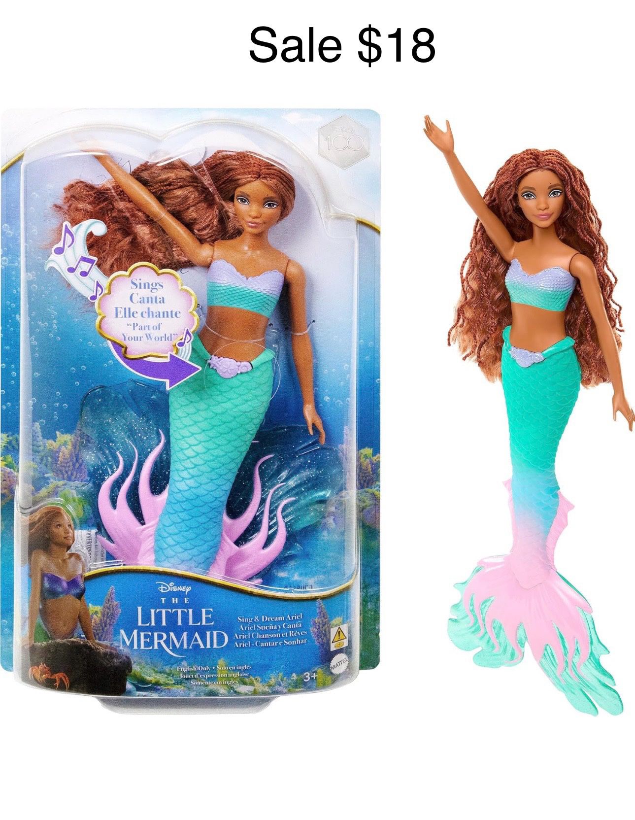 The Little Mermaid Sing & Dream Ariel Fashion Doll 