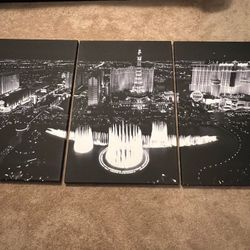 Canvas Wall Art Las Vegas 3 - 24” X 36” Canvas Prints