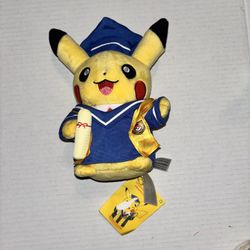 New with tag Pokémon Pikachu Graduation Plush