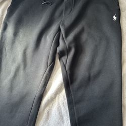 Men’s Polo Sweatpants Black (large)