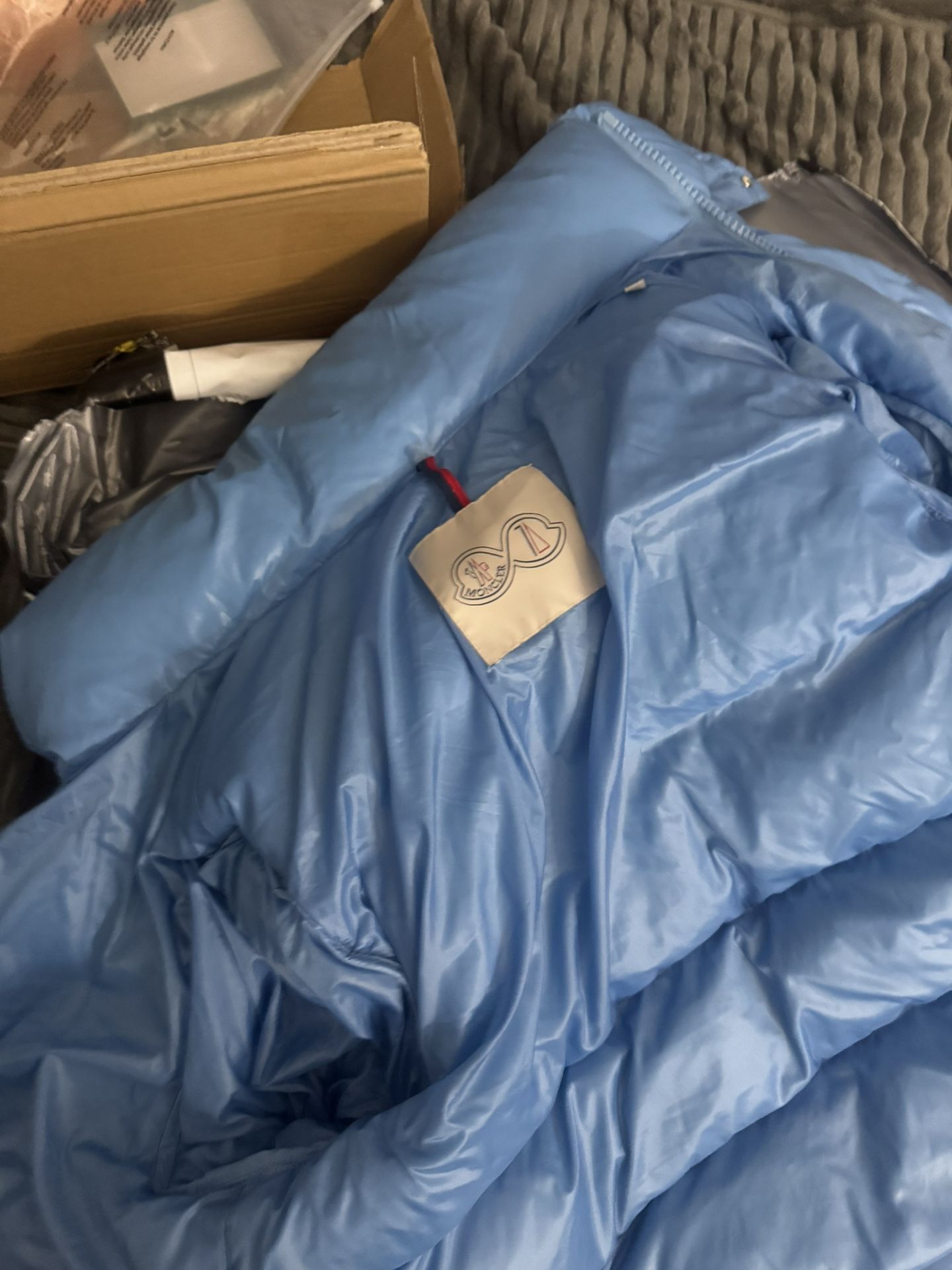 Baby Blue Moncler Puffer Coat