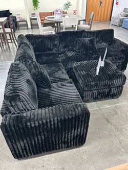 New black sectional