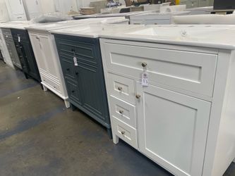 $250 All Assembled 30” Bathroom Vanities w/ Top Sink Included Bathroom Storage Cabinet
