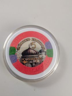 Aladdin Grand Opening $5 poker chip