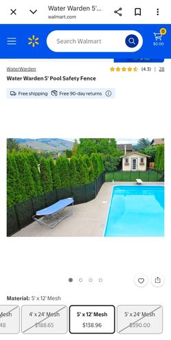 Pool water safety fence waterwarden new in box
