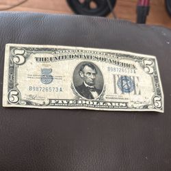 1934 $5 silver Certificate