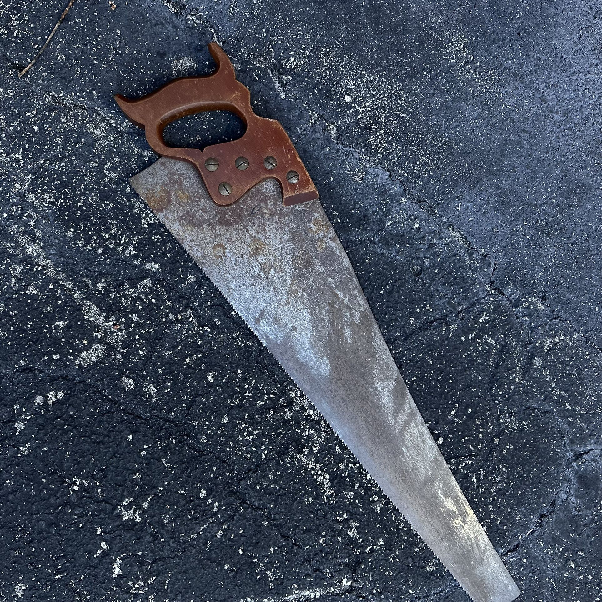 Old Hand Saw Disson Vintage Wooden Handle