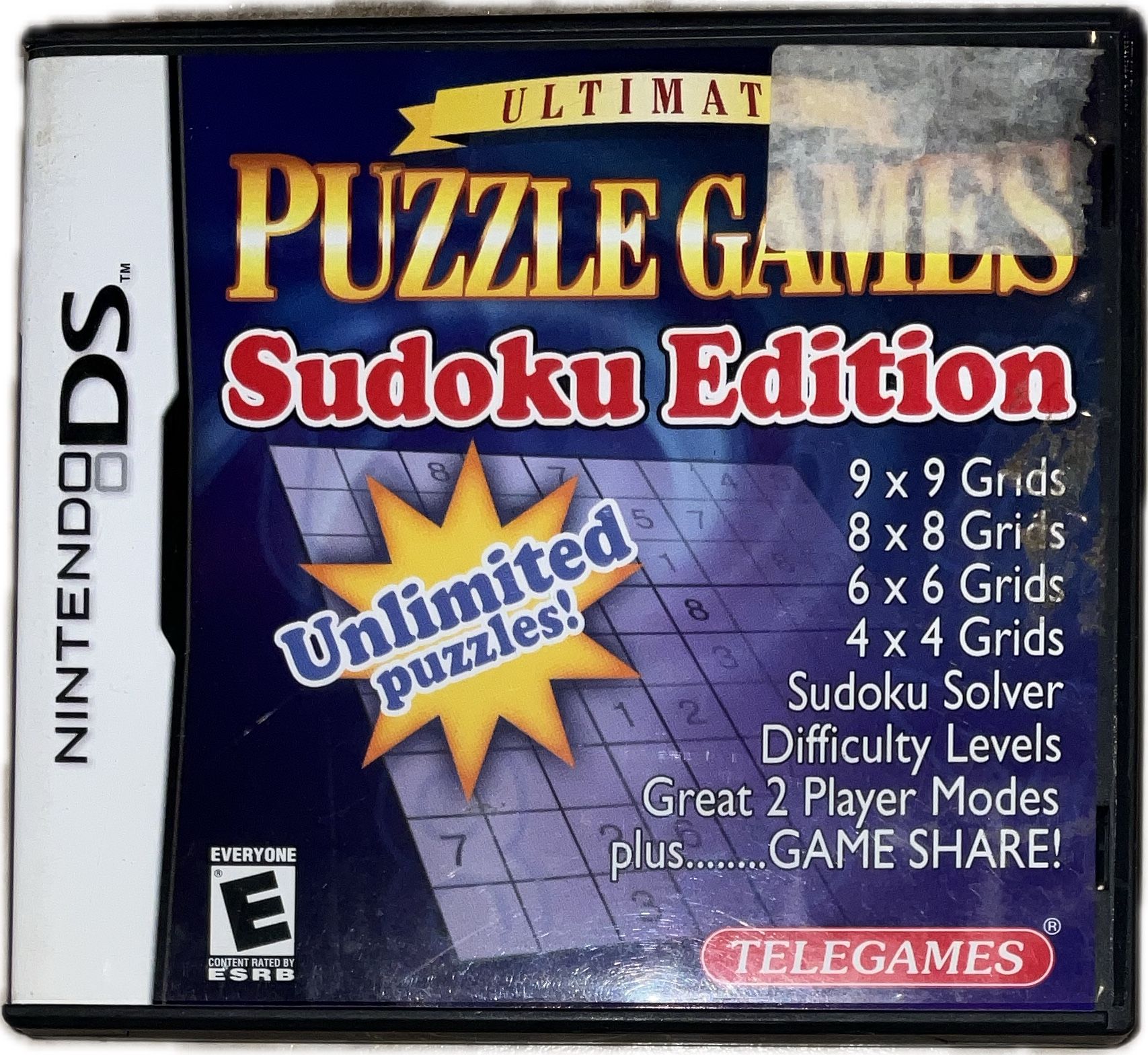 Ultimate Puzzle Games -- Sudoku Edition (Nintendo DS, 2007)