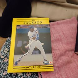 Bo Jackson Miscut Rare!  1' Fleer