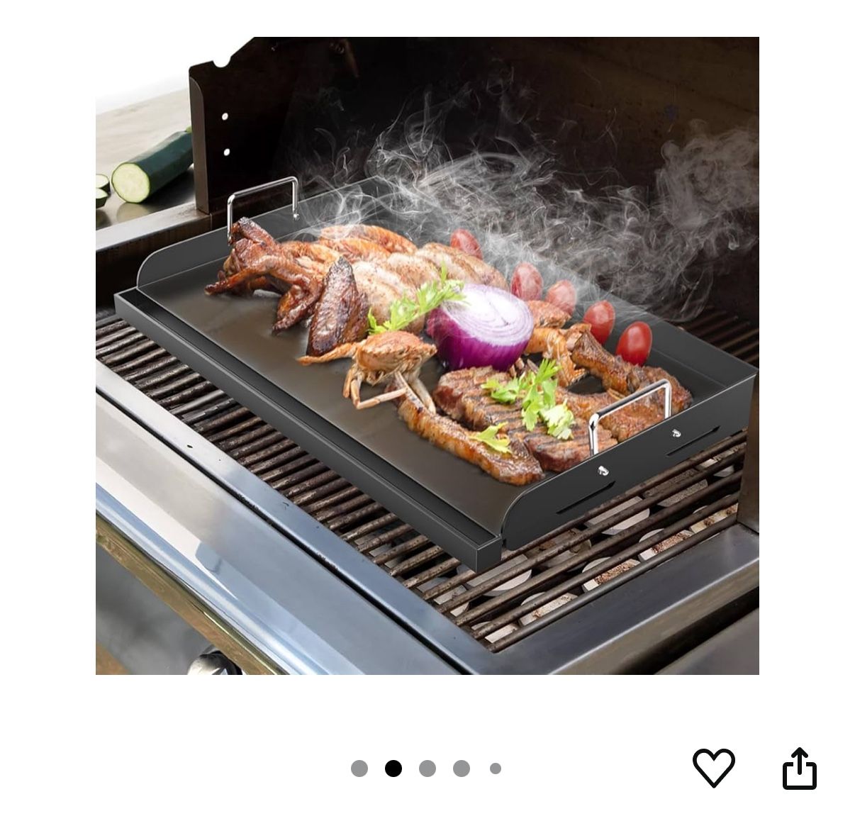 Griddle for Gas Grill, 25 x 16 Nonstick Coating Universal Griddle