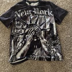 Black Graphic Tee Medium