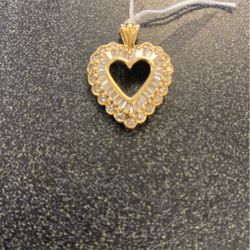 14k Heart Pendant 